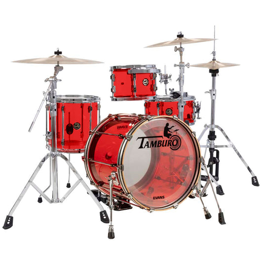 Tamburo TB VL416WR VOLUME Series (4-piece seamless-acrylic shell pack with Snare Drum and 16" Bass Drum) - Wine Red