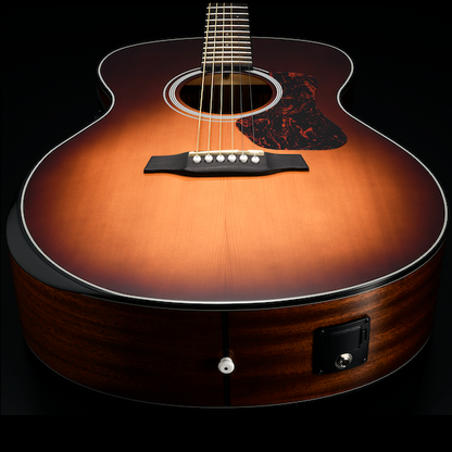 G550REAB-G Natura Solid Spruce Top Armrest Grand Auditorium Acoustic-Electric - Amber Burst Gloss Top / Open Pore Natural