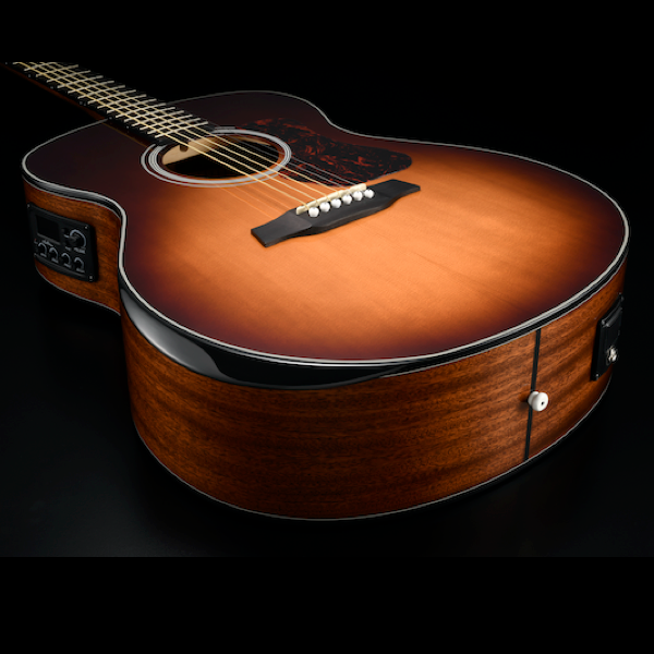 G550REAB-G Natura Solid Spruce Top Armrest Grand Auditorium Acoustic-Electric - Amber Burst Gloss Top / Open Pore Natural