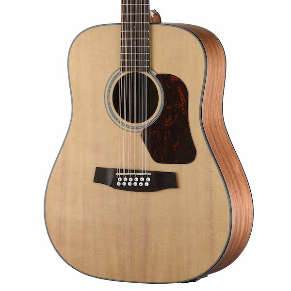 D552E Natura Solid Spruce Top 12-String Dreadnought Acoustic-Electric - Open Pore Satin Natural