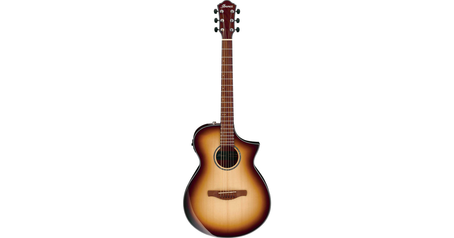 Ibanez AEWC300 Acoustic-Electric Guitar - Natural Browned Burst High Gloss