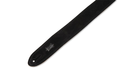 2" Wide Black Suede Guitar Strap.