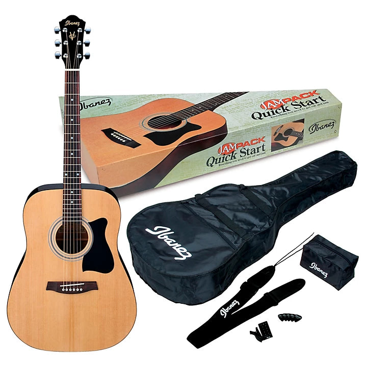 Ibanez JamPack IJV50 Quickstart Dreadnought Acoustic Guitar Pack