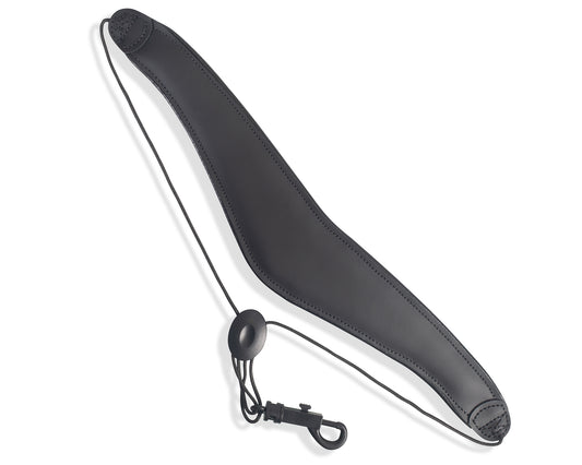 Noir Leather Sax Strap Saxophone Strap - M27L-BLK