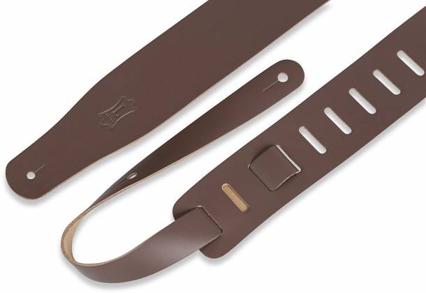 Levy's Leathers - M26-BRN - 2 1/2" Wide Brown Genuine Leather Guitar Strap