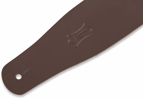 Levy's Leathers - M26-BRN - 2 1/2" Wide Brown Genuine Leather Guitar Strap