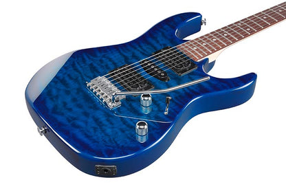 Ibanez Gio GRX70QA Electric Guitar - Transparent Blue Burst