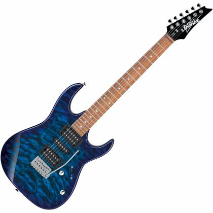 Ibanez Gio GRX70QA Electric Guitar - Transparent Blue Burst