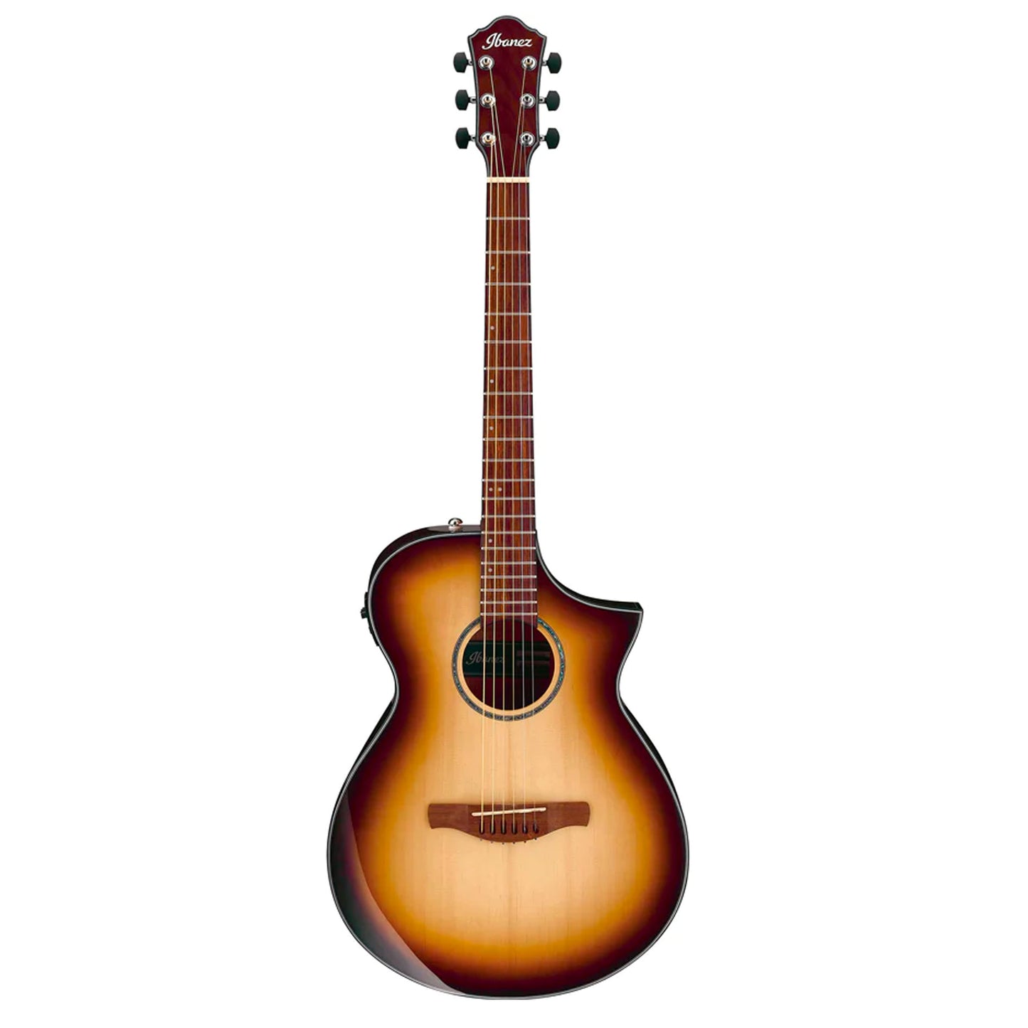 Ibanez AEWC300 Acoustic-Electric Guitar - Natural Browned Burst High Gloss