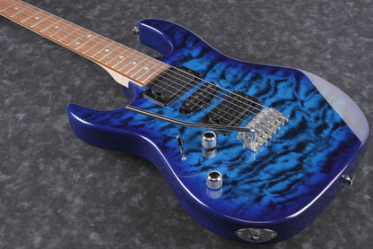 Ibanez Gio GRX70QAL left-handed electric guitar - Transparent Blue Burst