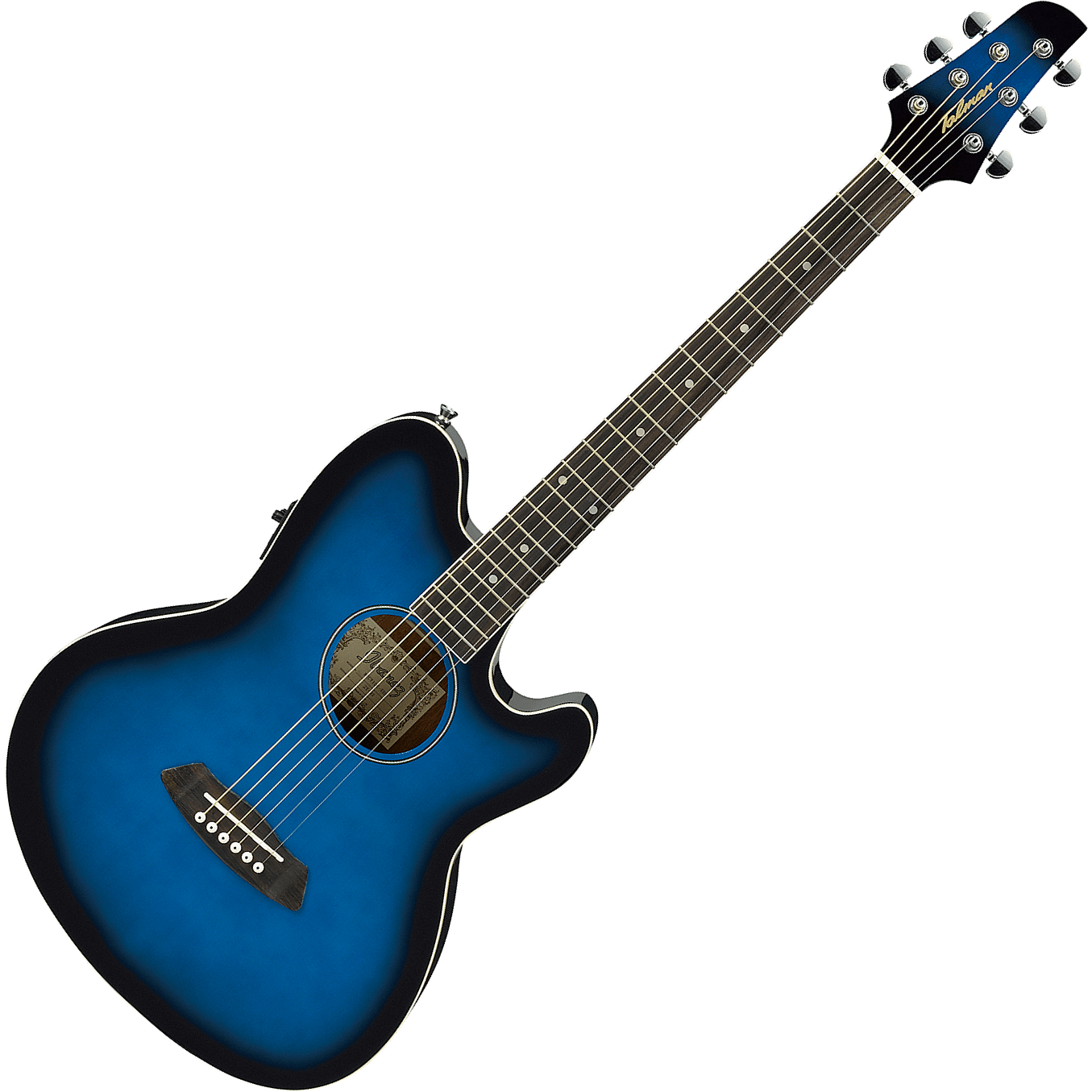 Ibanez TCY10E Talman Acoustic Electric Guitar - Transparent Blue Sunburst