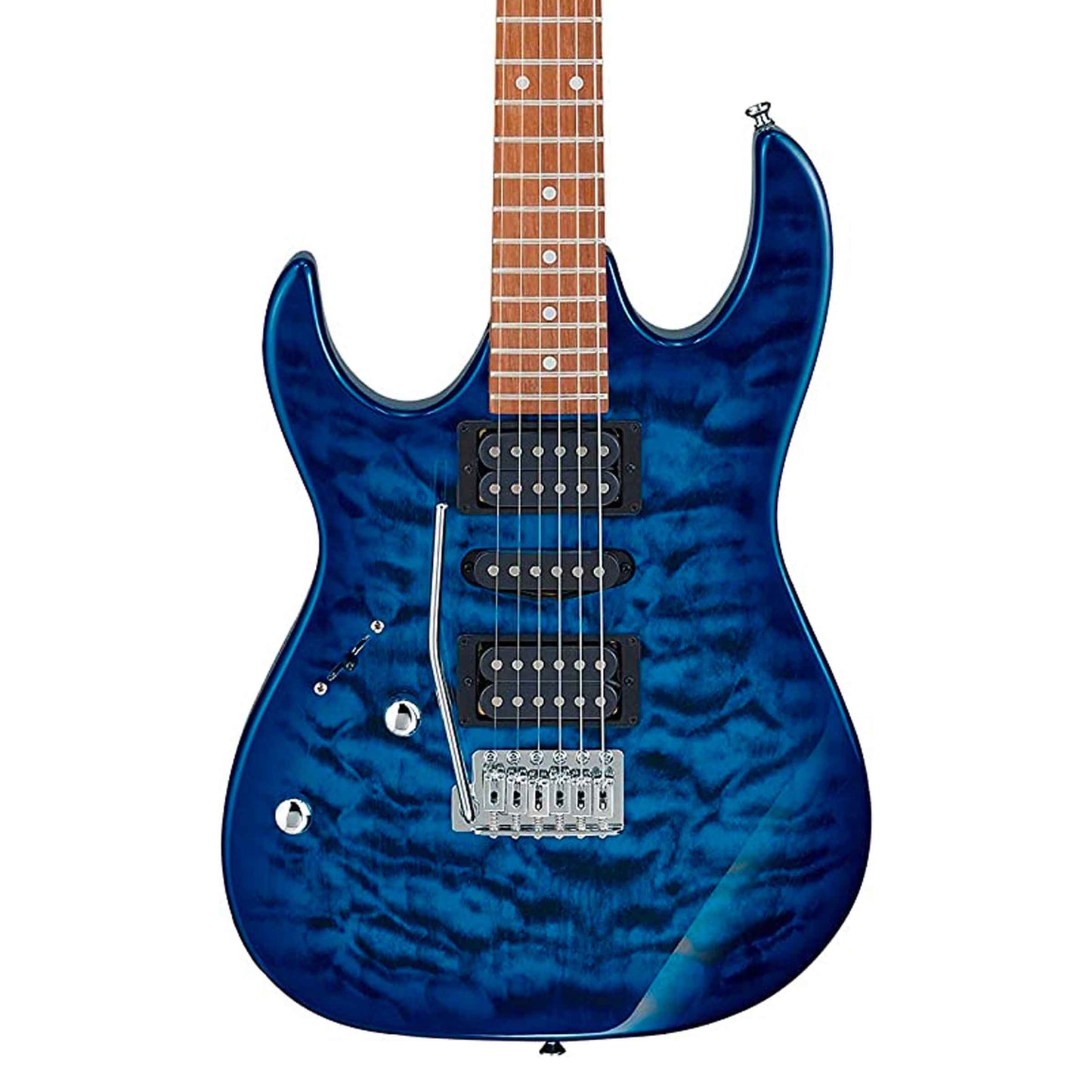 Ibanez Gio GRX70QAL left-handed electric guitar - Transparent Blue Burst