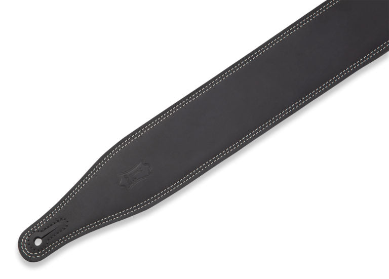 Levy's Leathers - M17BDS-BLK - 2.5" Wide Garment Leather Guitar Strap