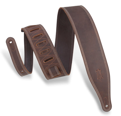 2.5" Wide Garment Leather Guitar Strap