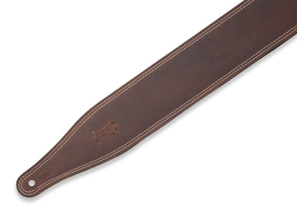 Levy's Leathers - M17BDS-DBR - 2.5" Wide Garment Leather Guitar Strap