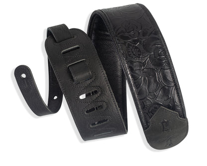Levy's Leathers - M4WP-007 - 3 inch Wide Embossed Leather Guitar Strap