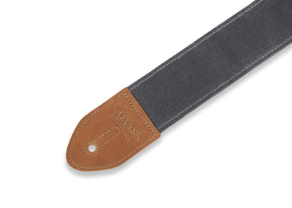 2" Wide Waxed Canvas Guitar Strap