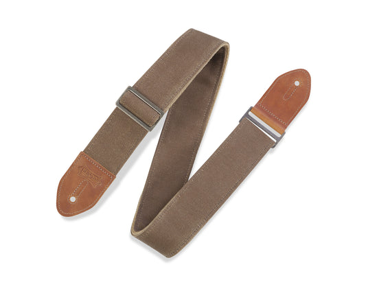 Levy's Leathers - M7WC-TAN - 2" Wide Waxed Canvas Guitar Strap