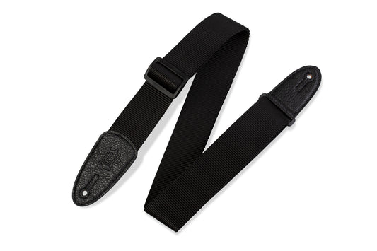 Levy's Leathers - M8-BLK - 2" Wide Black Polypropylene Guitar Strap - Risko Music