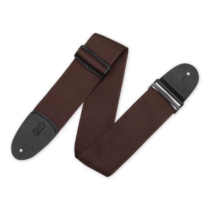 3" Wide Brown Polypropylene Guitar Strap.