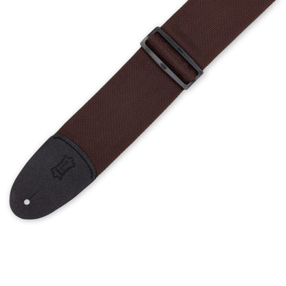 3" Wide Brown Polypropylene Guitar Strap.