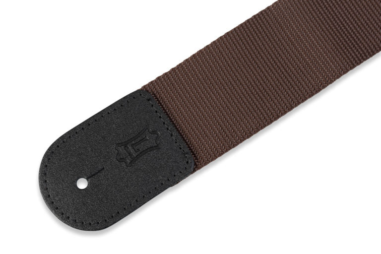 Levy's Leathers - M8POLY-BRN - 2" Wide Brown Guitar Strap