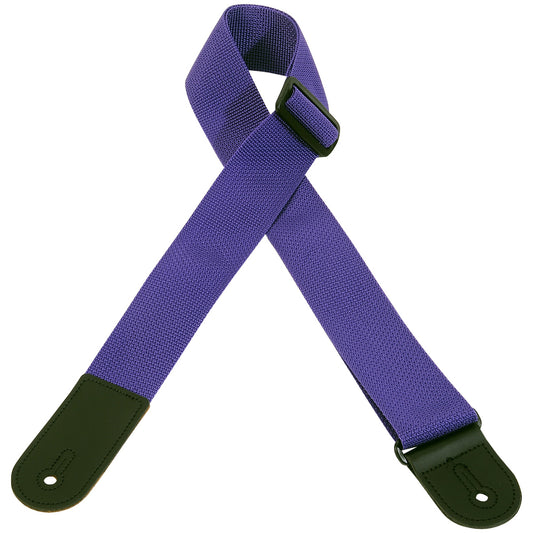 Levy's Leathers - M8POLY-PRP  - 2" Wide Purple Polypropylene Guitar Strap.