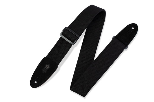 Levy's Leathers - MC8-BLK - 2" Wide Black Cotton Guitar Strap