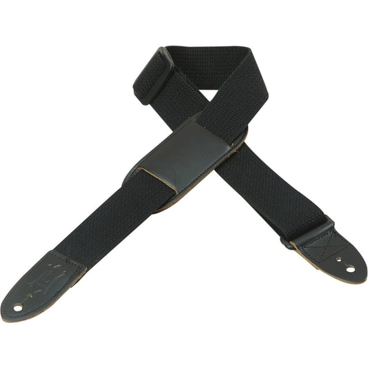 Levy's Leathers - MC8PJ-BLK - 1 1/2" Wide Black Cotton Youth Guitar/ Uke Strap