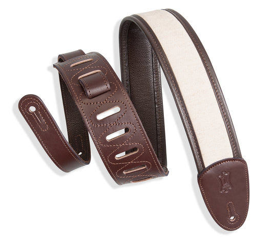 Levy's Leathers - MHG2-DBR - 2.5 inch Wide Hemp Guitar Strap.