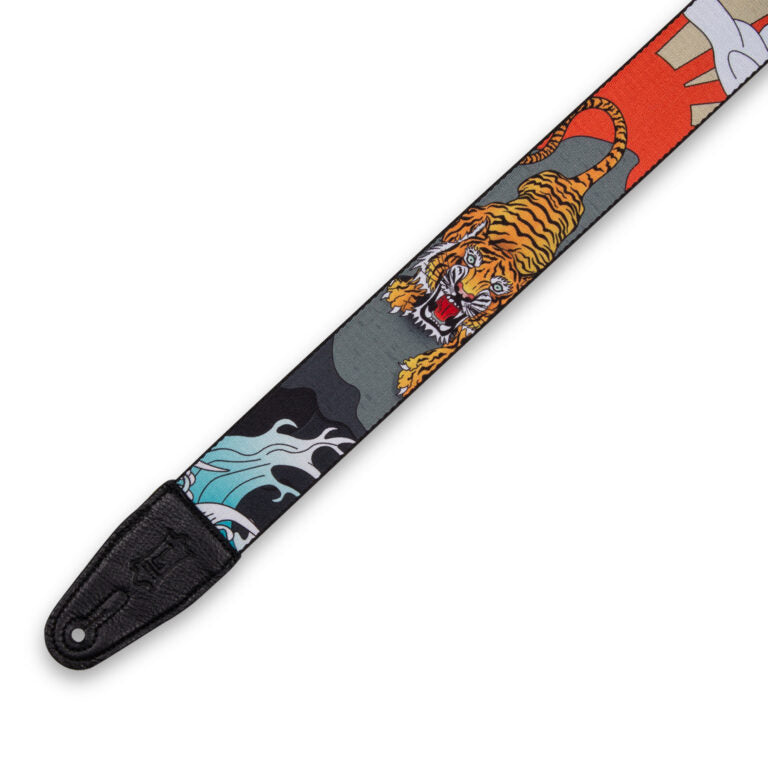 Polyester Guitar Strap Japanese Traditional Tiger