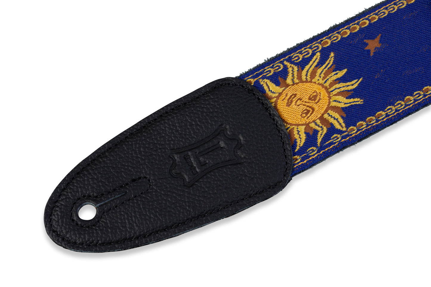 Levy's Leathers - MPJG-SUN-BLU - 2" Wide Blue Jacquard Guitar Strap