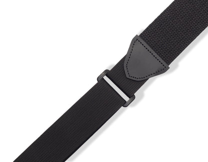 Levy's Leathers - MRHC-BLK - 2" Wide Cotton RipChord™ Guitar Strap.
