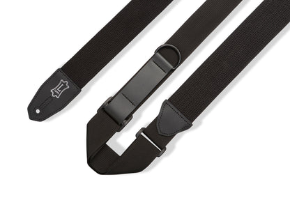 Levy's Leathers - MRHC-BLK - 2" Wide Cotton RipChord™ Guitar Strap.
