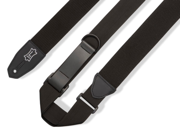 Levy's Leathers - MRHP-BLK - 2" Wide Polyester RipChord™ Guitar Strap.