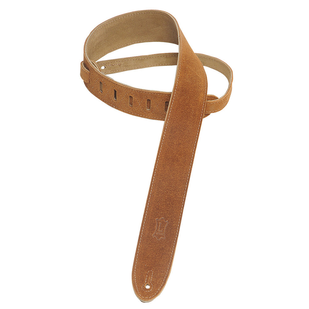 Levy's Leathers - MS12-HNY - 2" Wide Honey Suede Guitar Strap.