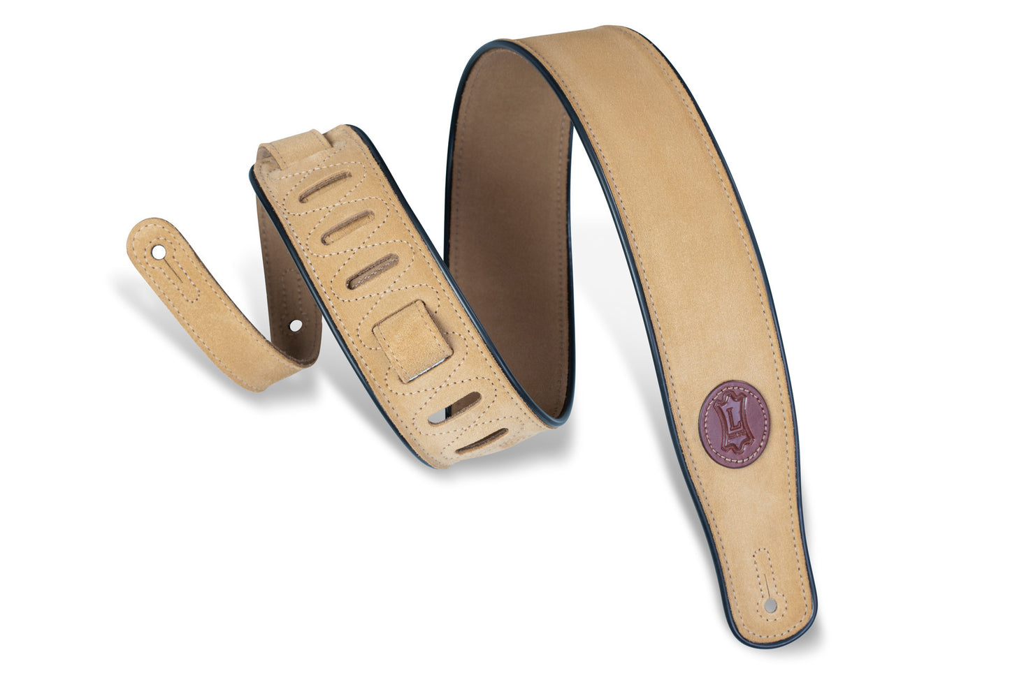Levy's Leathers - MSS3-TAN - 2 1/2" Tan Suede Guitar Strap
