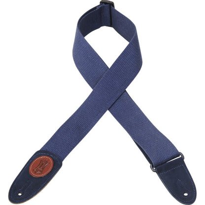 2" Wide Navy Cotton Guitar Strap.