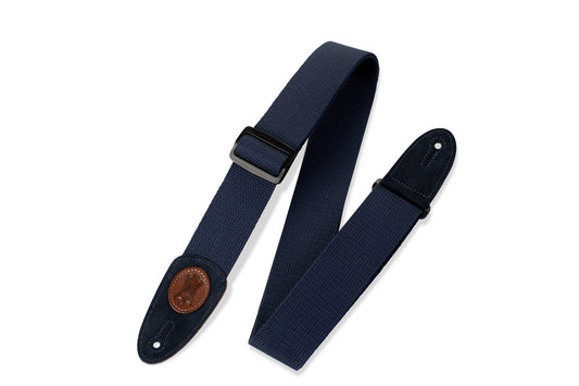 Levy's Leathers - MSSC8-NAV - 2" Wide Navy Cotton Guitar Strap