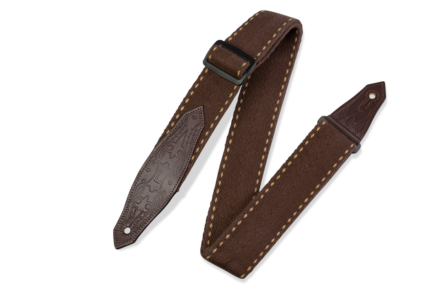 Levy's Leathers - MSSC80-BRN - 2" Wide Brown Cotton Guitar Strap