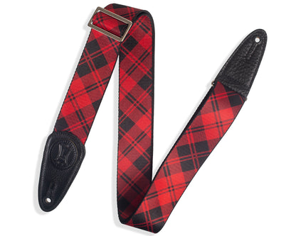 Levy's Leathers - MSSPLD8-RED - 2" Wide Polyester Guitar Strap