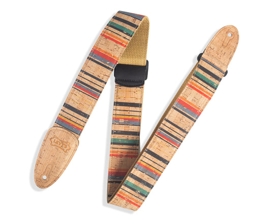 Levy's Leathers - MX8-003 - 2 inch Wide Cork Guitar Strap.