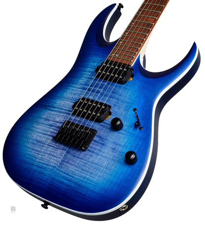 Ibanez RGA42FM Electric Guitar in Blue Lagoon Burst Flat