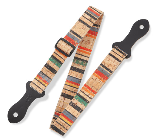 Levy's Leathers - MX23ALL-001 - 1" Wide Cork Mandolin, Ukulele, Guitar Strap