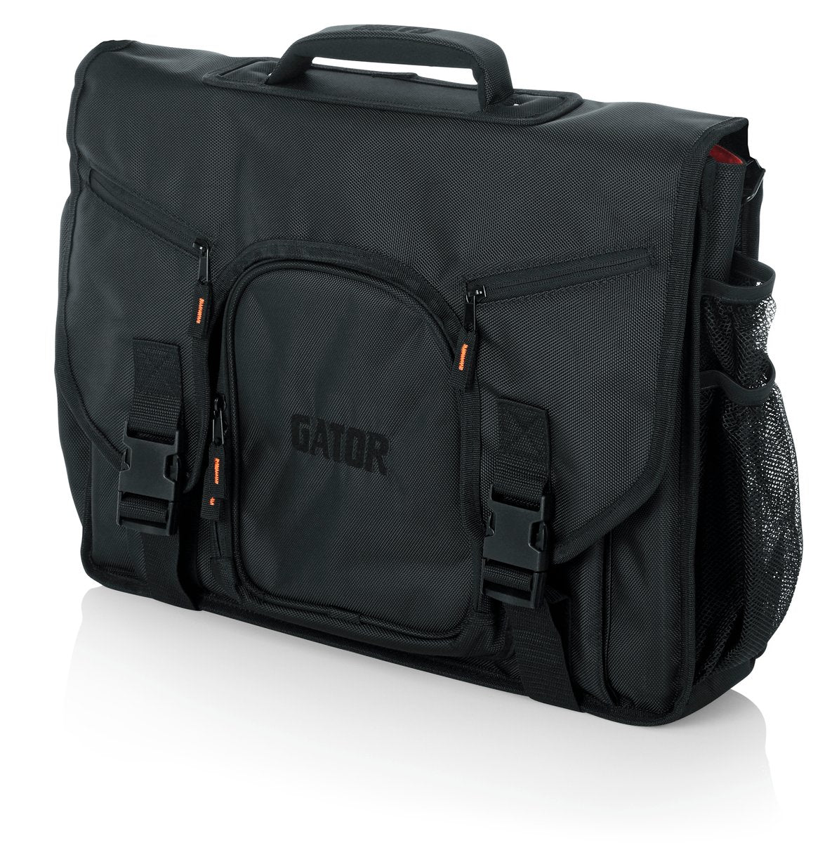 G-Club Series Messenger Style Bag to hold Laptop based DJ midi Controllers up to 19", laptop, and headphones