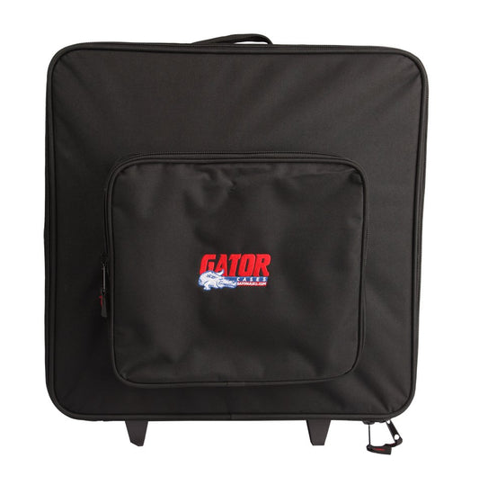 Par Can Light Case w/ Tow Handle, Wheels, & Removable hook & loop Dividers; Holds Four (4) Par 64 LED's