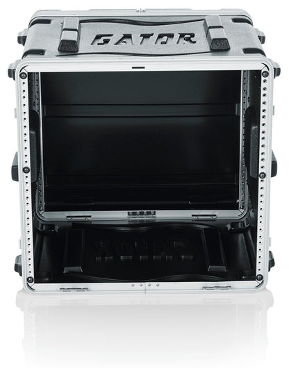 Molded PE Rack Case; Front, Rear Rails; 10U; 19" Deep; Locking