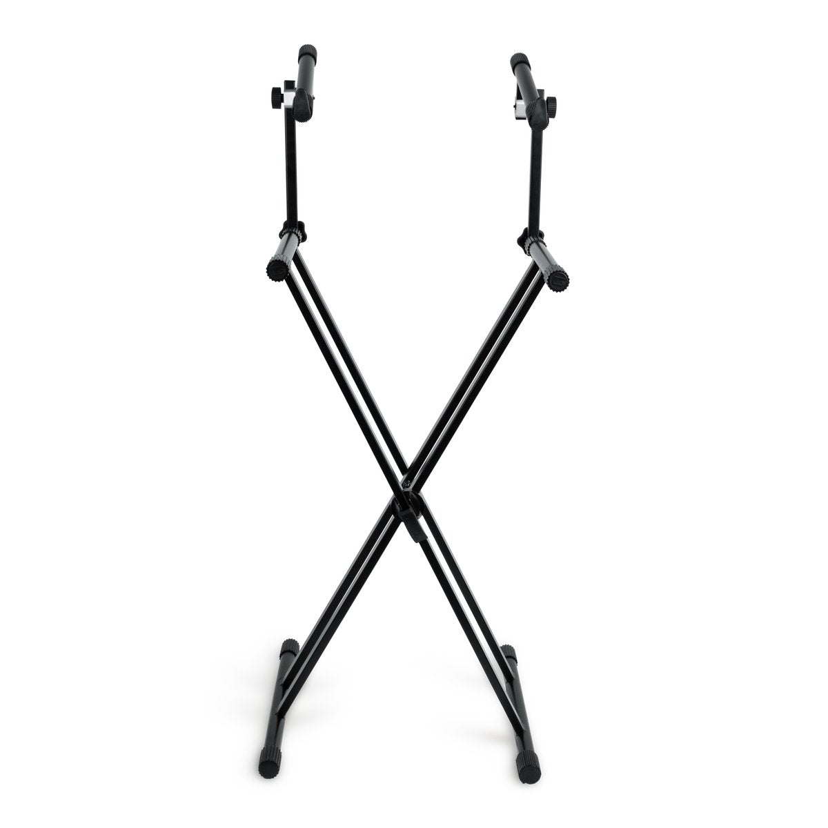 Frameworks heavy duty 2 Tier "X" style keyboard stand with rubberized leveling foot