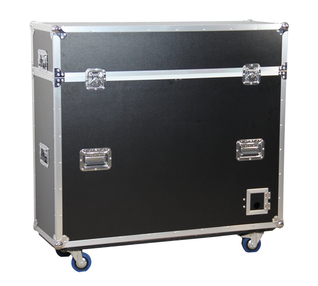 ATA Wood Flight Case w/ Electric LCD Lift & Casters; Fits LCD & Plasma Screens Up to 42"
