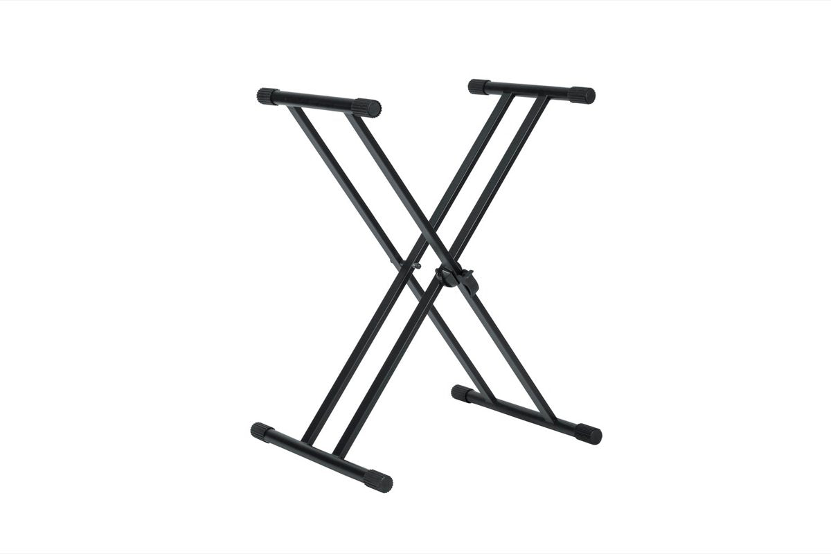 Frameworks heavy duty adjustable "X" style keyboard stand with rubberized leveling foot
